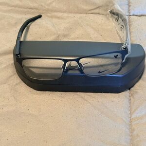 Nike Matte Black Glasses with Logo